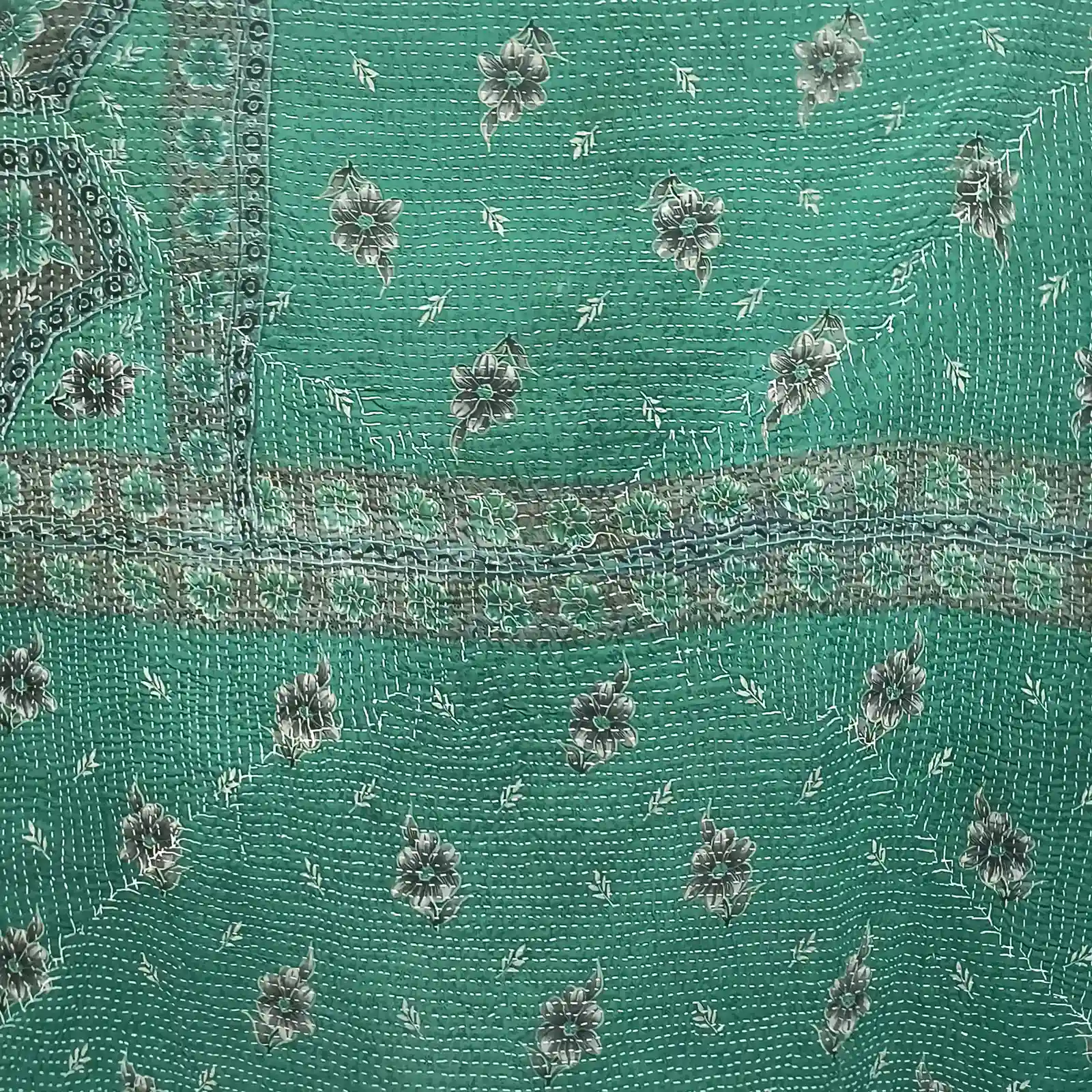 Flower Art Patchwork Quilt Blanket